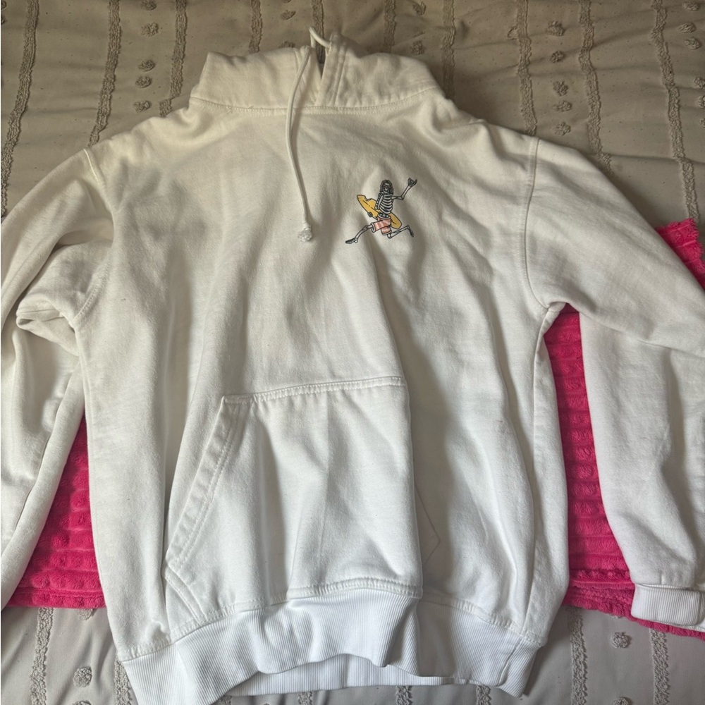 white hoodie